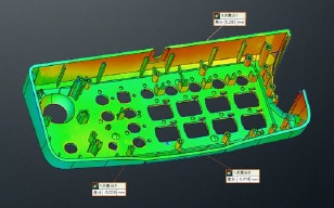 防止注塑成型品成型不良的精密测量