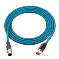 OP-87457 - Ethernet 电缆 (M12 4pin-RJ-45) NFPA79 标准 标准电缆 2 m